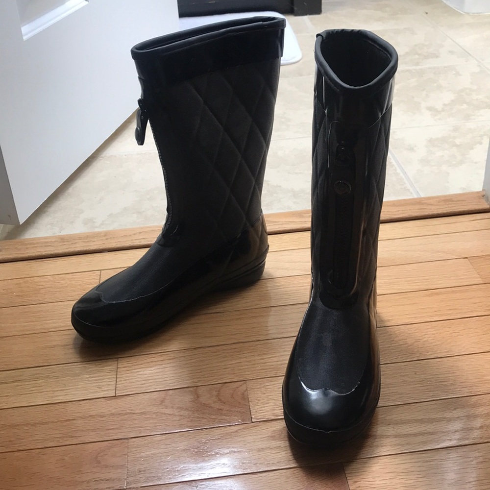 Black Rain Boots